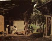 让 巴蒂斯特 卡米耶 柯罗 : Entrance to a Chalet in the Bernese Oberland